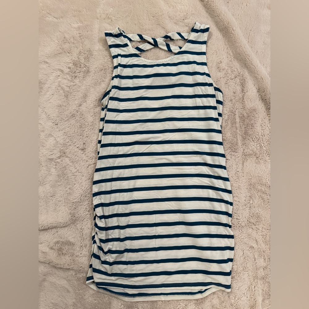 Loveappella Cheyene Maternity Crossback Knit Tank Size Medium Maternity